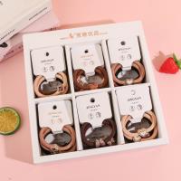 K88070 Milky Coffee-Colored Diamond-Embellished Beaded Combination Rubber Band