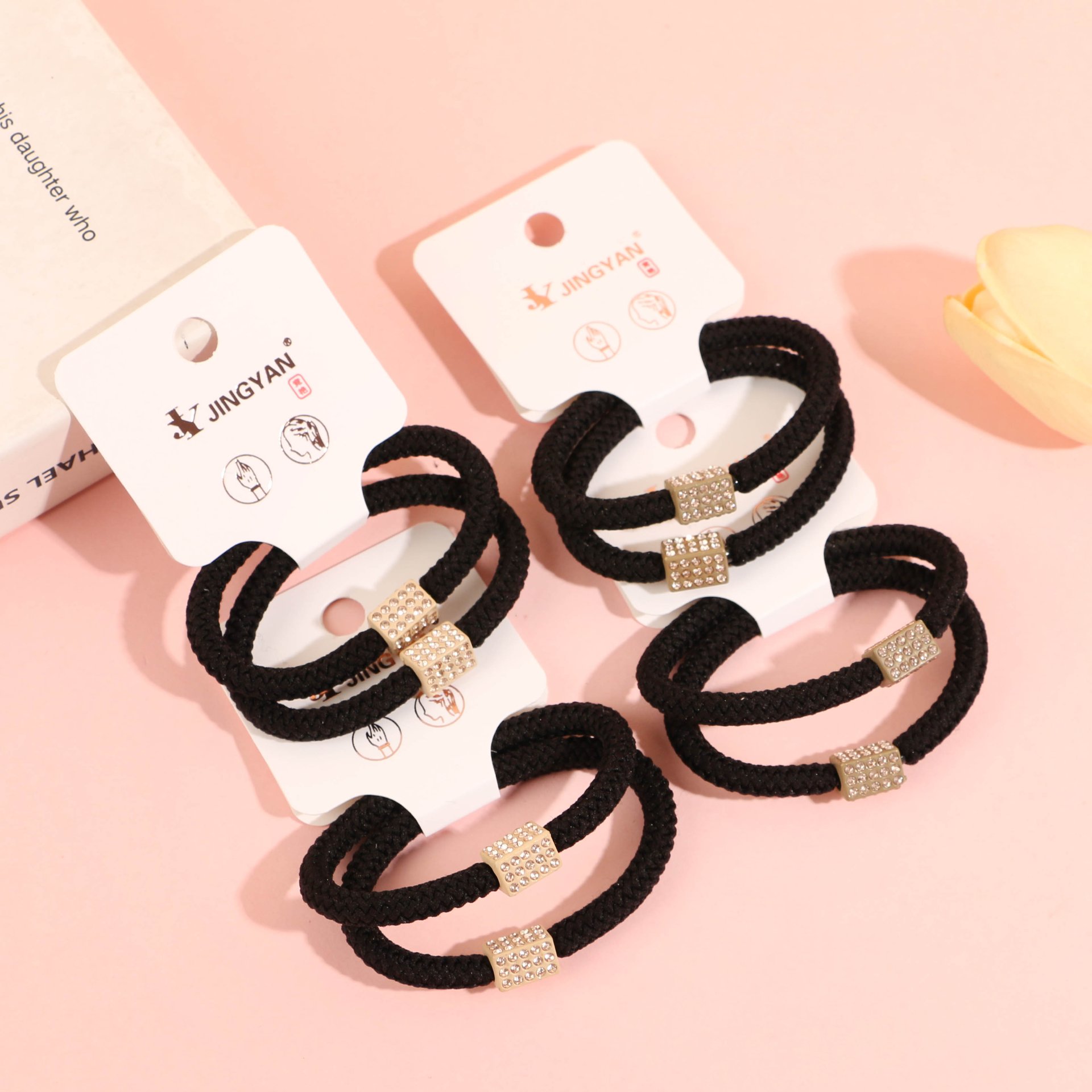 80353 square tube drilling beads and rubber bands