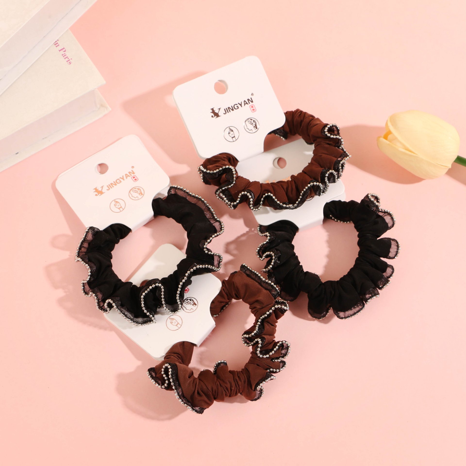 JY-9 Super-Soft Chain-Link Lace Trimming Ribbon