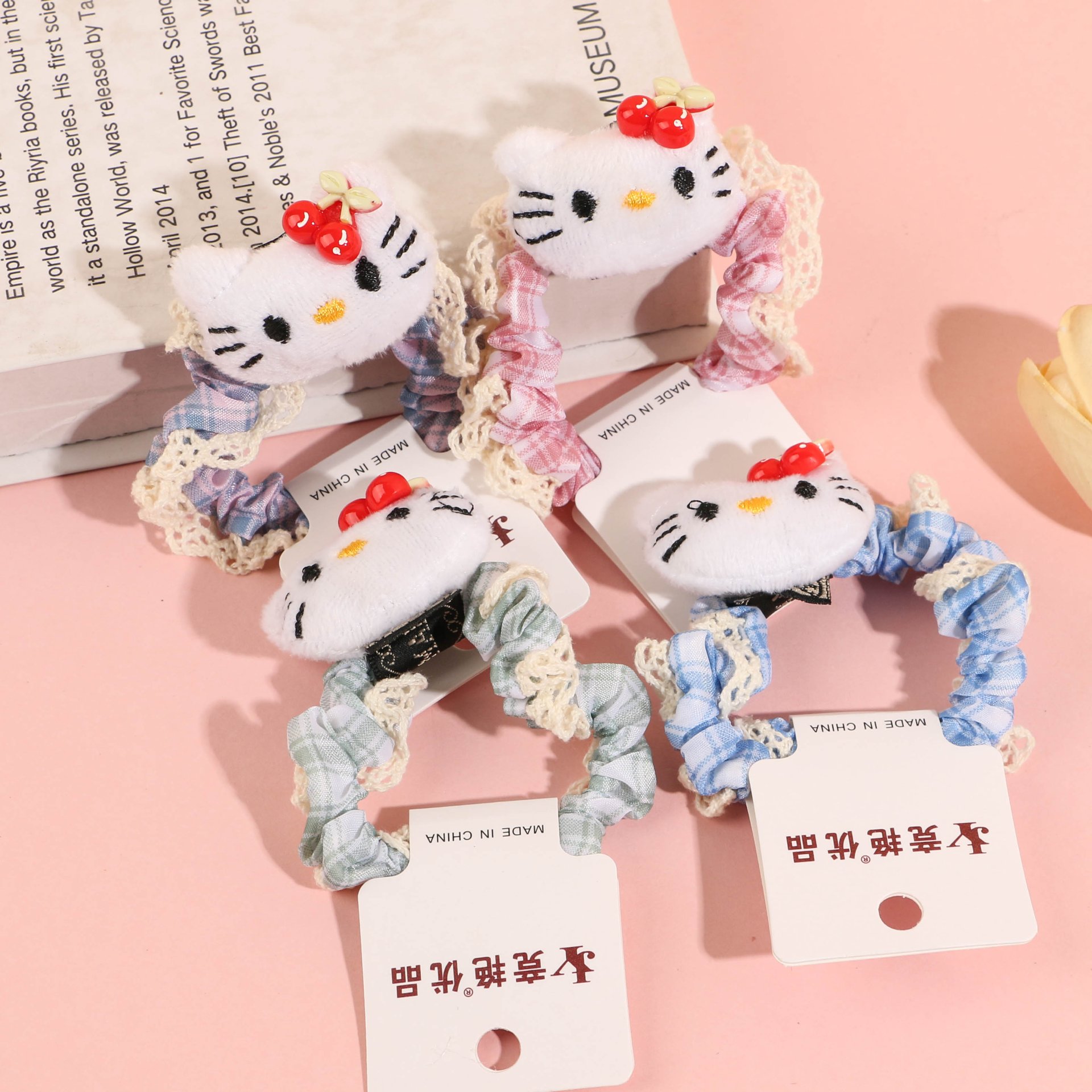 JY-36 Plush Cartoon Cat Fabric Waist Bag