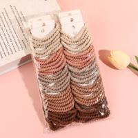 JY-50, three pairs of oatmeal-colored thick-knit socks