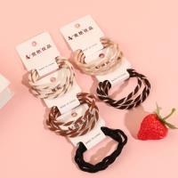 JY-52 three-piece double-color hair tie elastic bands