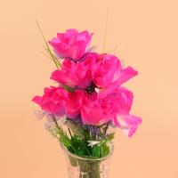 10头钻石玫瑰仿真花