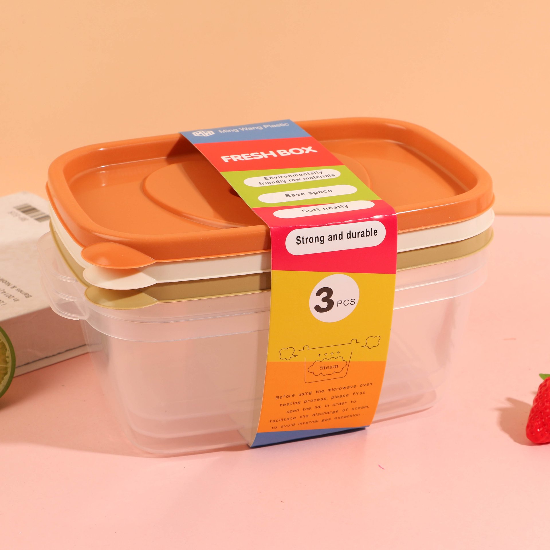 LC318-3 rectangular fresh-keeping box, colorful